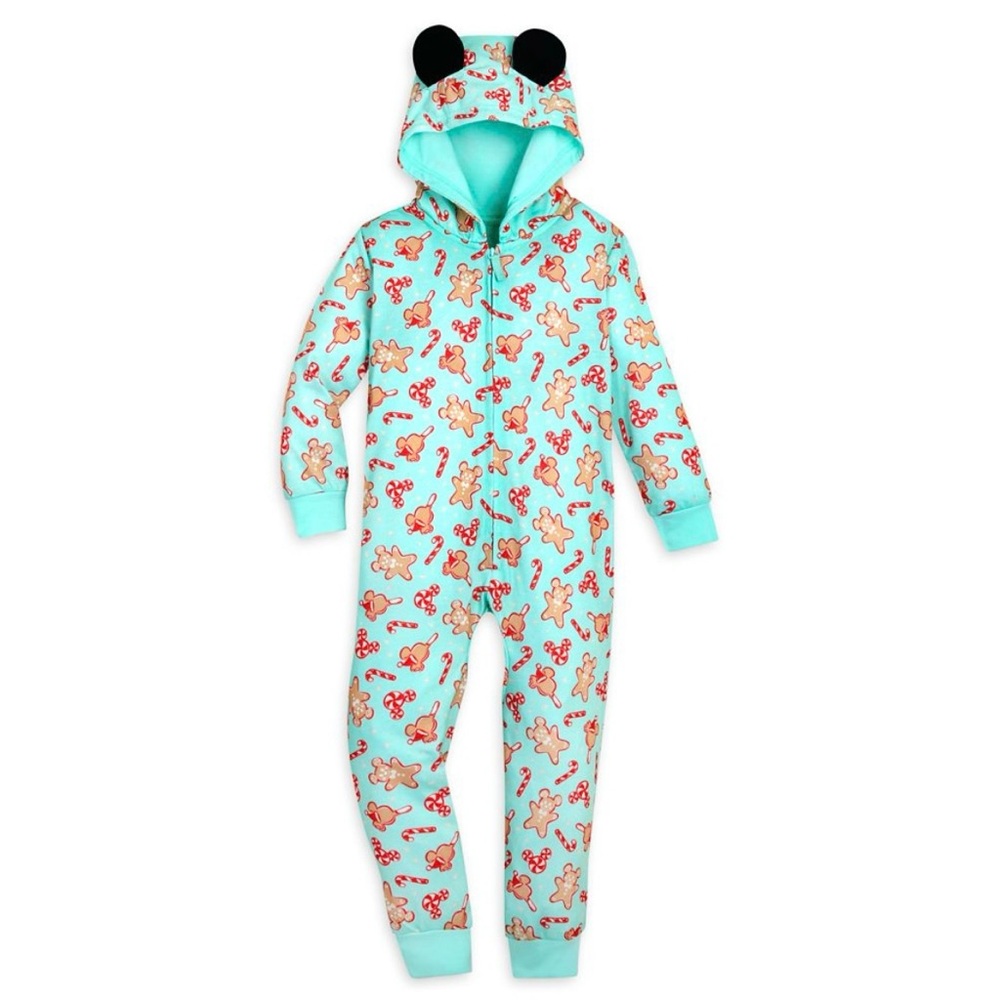Disney Onesie Pajamas For Kids - Mickey Holiday Treats - Picture 1 of 6